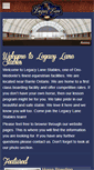 Mobile Screenshot of legacylanestables.com